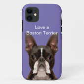 Funny Love A Boston Terrier Case-Mate iPhone Case (Achterkant)