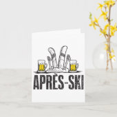 Funny Love Apres Ski Shirt - Grote sneeuwliefhebbe Kaart (Gele Bloem)