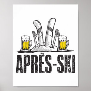 Funny Love Apres Ski Shirt - Grote sneeuwliefhebbe Poster