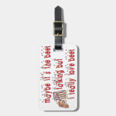 Funny Love Beer Bagagelabel (Voorkant verticaal)