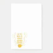 Funny Love & Coffee Lovers Gezegde Quote Post-it® Notes (Voorkant)