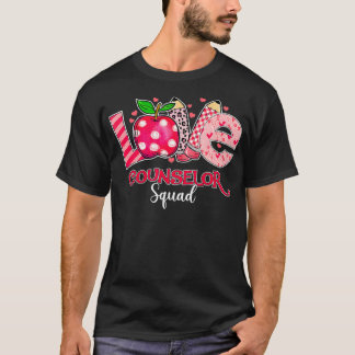 Funny LOVE Counselor Squad Teacher Valentijnsdag T-shirt