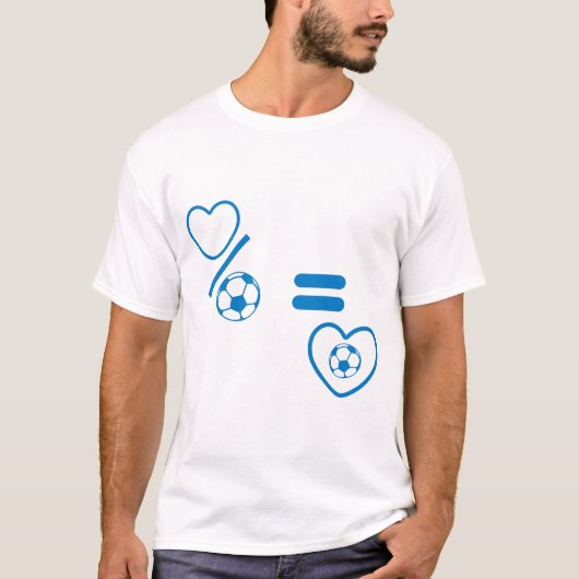 Funny Love Football T-shirt (Voorkant)