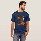 Funny Love Halloween Pumpkin Halloween T-shirt (Voorkant volledig)