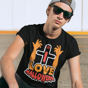 Funny Love Halloween Spooky Hands T-Shirt