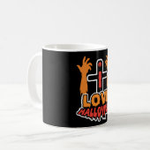 Funny Love Halloween Spooky Zombie Hands Koffiemok (Voorkant links)