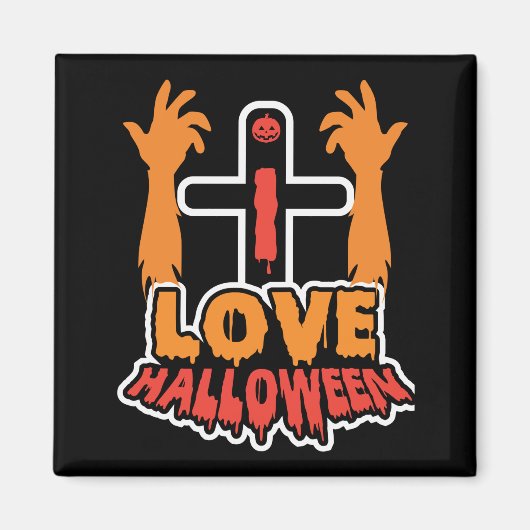 Funny Love Halloween Spooky Zombie Hands Magneet (Voorkant)