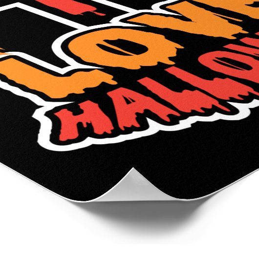 Funny Love Halloween Spooky Zombie Hands Poster (Hoek)