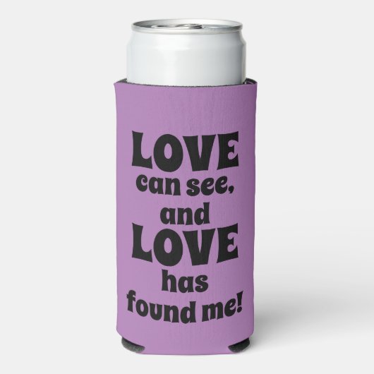 Funny "Love has got Me" Lavender Wedding Favors Seltzer Blikjeskoeler (Seltzer Achterkant)