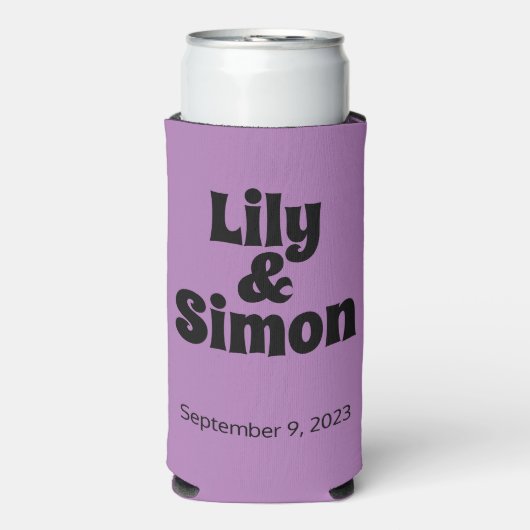 Funny "Love has got Me" Lavender Wedding Favors Seltzer Blikjeskoeler (Seltzer Voorkant)