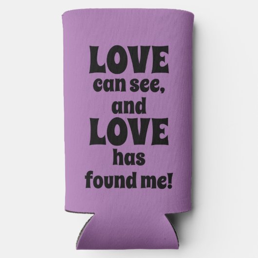 Funny "Love has got Me" Lavender Wedding Favors Seltzer Blikjeskoeler (Achterkant)