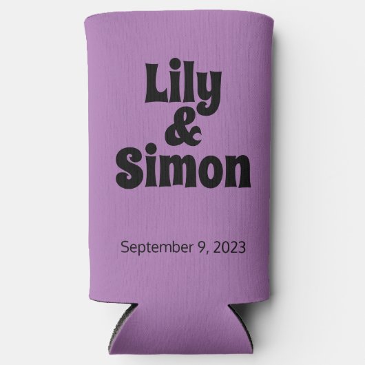 Funny "Love has got Me" Lavender Wedding Favors Seltzer Blikjeskoeler (Voorkant)