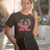 Funny Love Heart Foto T-shirt