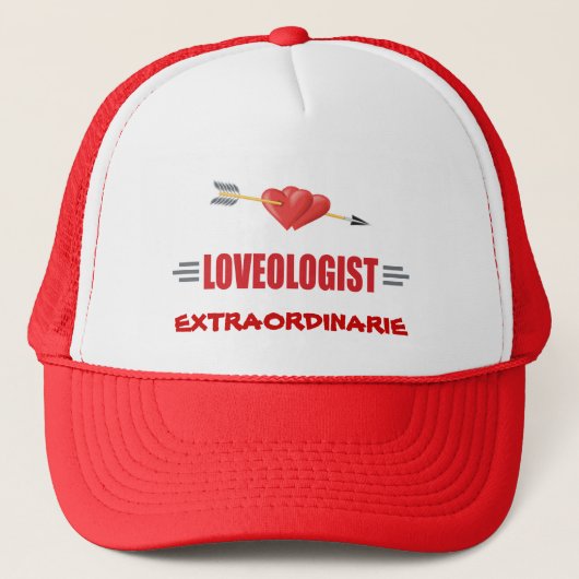 Funny Love Hearts Cupid Trucker Pet (Voorkant)