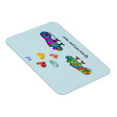 Funny Love Iguanas Cartoon Magneet (Rechterzijde)