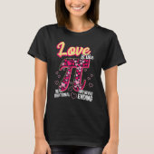 Funny Love Is Like Pi Math Teacher Cutie Pi Valent T-shirt (Voorkant)