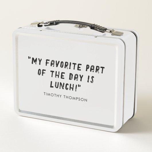 Funny Love Lunch Quote (Achterkant)