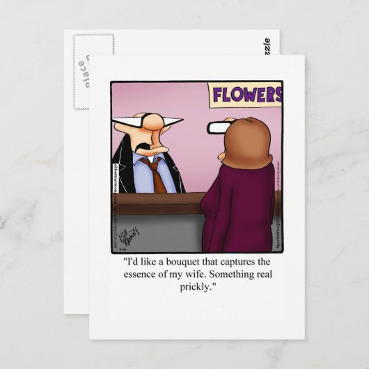 Funny Love & Marriage Humor Briefkaart (Voorkant / Achterkant)