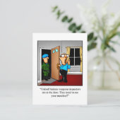 Funny Love & Marriage Humor Briefkaart (Staand voorkant)