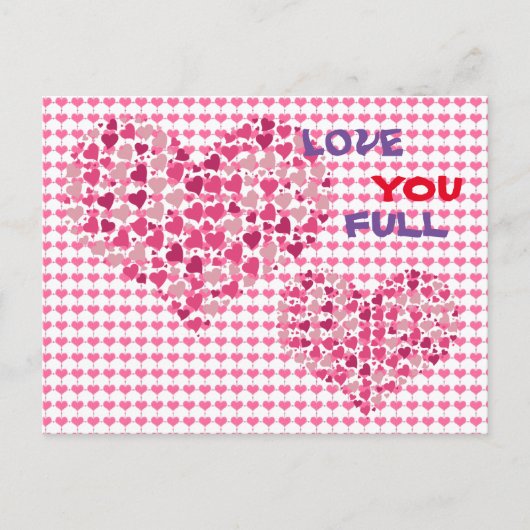 Funny Love Message Love You Full Briefkaart (Voorkant)