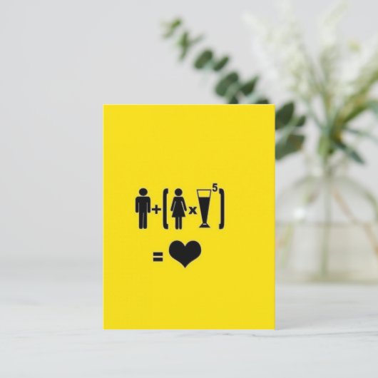 Funny Love Quotes Briefkaart (Staand voorkant)