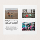 Funny Love Skeleton Jubileum Kaart (Binnenkant ongevouwen)