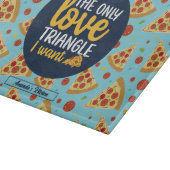Funny Love Triangle Retro Italiaans Pizza Pattern Snijplank (Hoek)