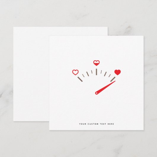 Funny Love Valentijnsdag Kaart (Voorkant / Achterkant)