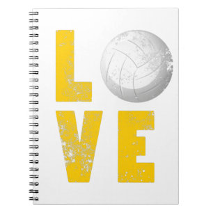 Funny Love Volleyball for Sport Lovers Notitieboek
