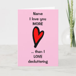 Funny Love you More Valentijnsdag Kaart