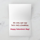 Funny Lovebird Valentijnsdag Dove Feestdagen Kaart (Binnen)