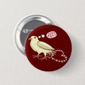 Funny Lovebird Valentijnsdag Dove Ronde Button 5,7 Cm (Voorkant /achterkant)