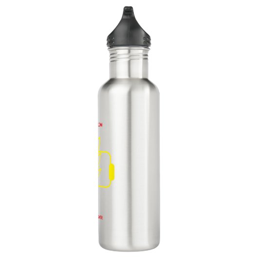 Funny Low Battery Stainless Steel Bottle Waterfles (Rechts)