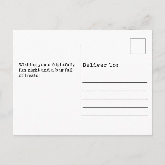 Funny Low Flying Bats Happy Halloween Briefkaart (Achterkant)