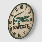 Funny Lowcost Alligator Rustic Crocodile Farmhous Grote Klok (Hoek)