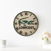 Funny Lowcost Alligator Rustic Crocodile Farmhous Grote Klok (Huis)