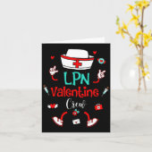 Funny Lpn Valentines Day Nurse Crew Family Group N Kaart (Gele Bloem)