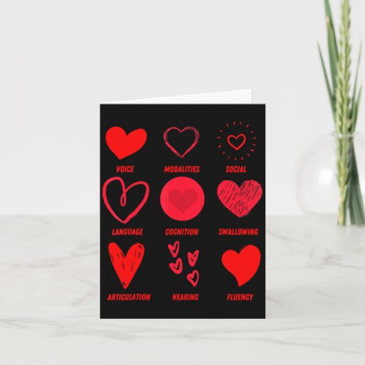 Funny Lsp Speech Language Pathologist Valentines Kaart (Voorkant)