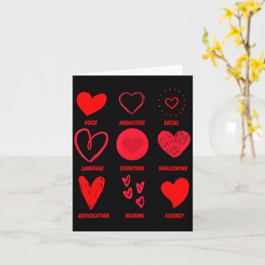 Funny Lsp Speech Language Pathologist Valentines Kaart (Gele Bloem)