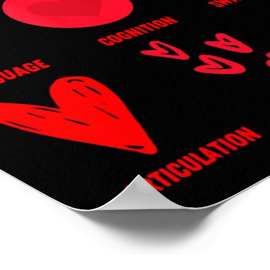 Funny Lsp Speech Language Pathologist Valentines  Poster (Hoek)