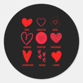 Funny Lsp Speech Language Pathologist Valentines Ronde Sticker (Voorkant)