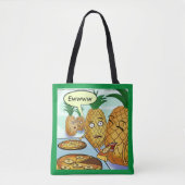Funny LTCartoons Pineapple Pizza Comic  Tote Bag (Voorkant)