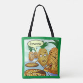 Funny LTCartoons Pineapple Pizza Comic  Tote Bag (Achterkant)