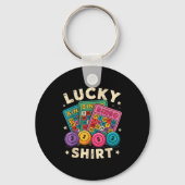 Funny Lucky Bingo Funny Gambling Bingo Player Men  Sleutelhanger (Voorkant)