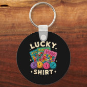 Funny Lucky Bingo Funny Gambling Bingo Player Men  Sleutelhanger (Voorkant)