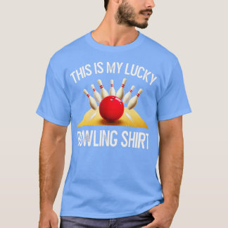 Funny LUCKY BOWLING Team Retro Gift T-shirt