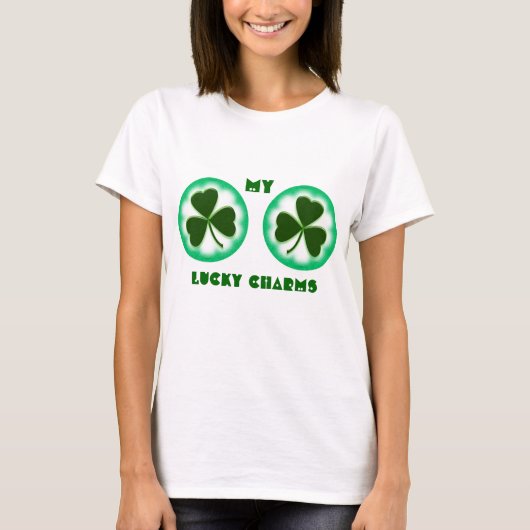 Funny LUCKY CHARMS Dames T-Shirt (Voorkant)