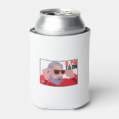 Funny Lula Meme with Sunglasses Blikjeskoeler (Blikje Voorkant)