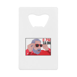 Funny Lula Meme with Sunglasses Creditkaart Flessenopener