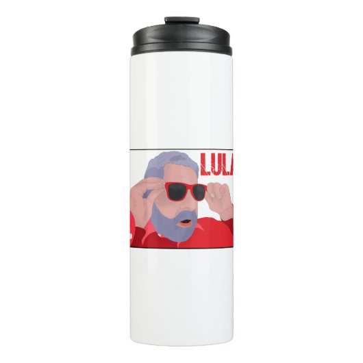 Funny Lula Meme with Sunglasses Thermosbeker (Voorkant)